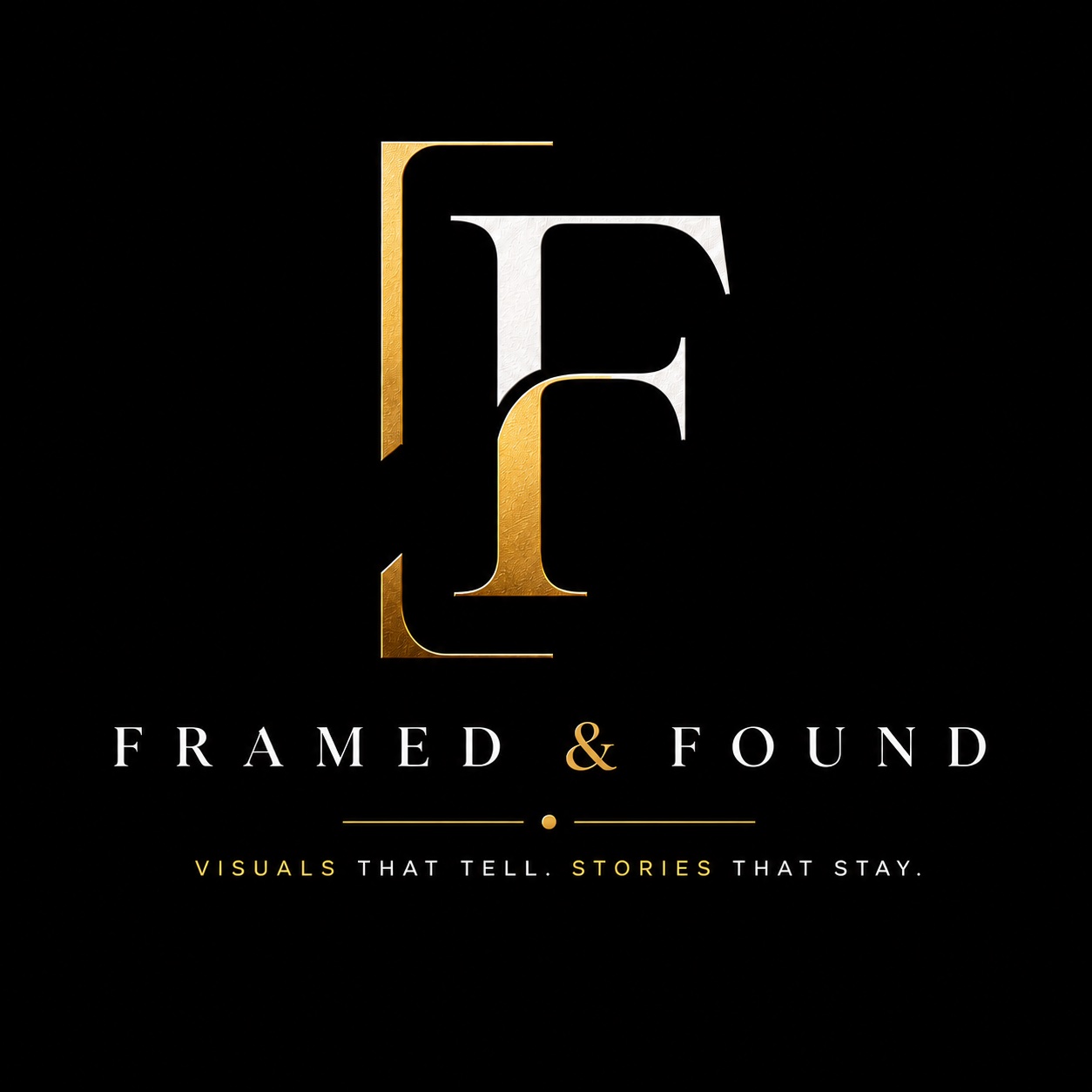 Framed & Found brand studio logo, Gurgaon